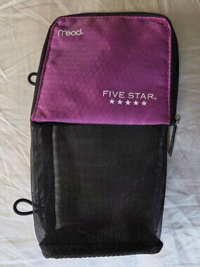 Mead Five Star Pencil Case Pouch Bag - New